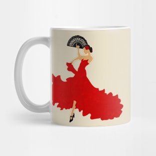 Minimalist Flamenco Dancer Mug